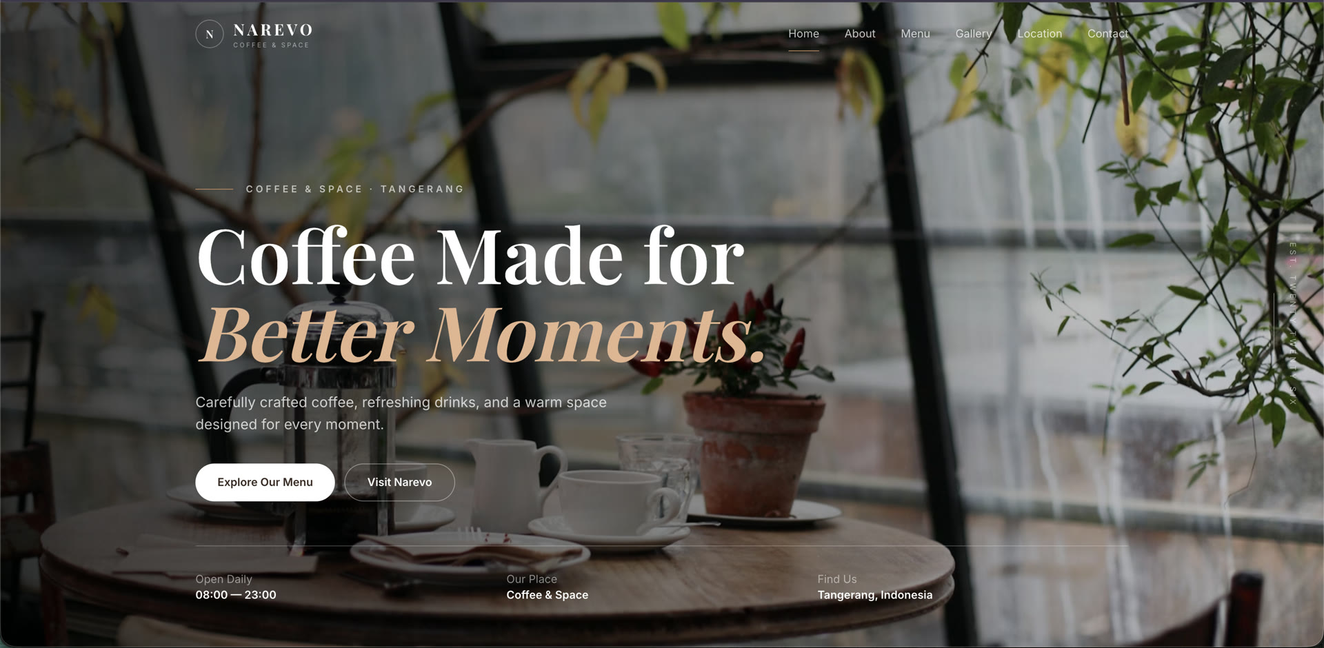Dokumentasi project NAREVO COFFEE